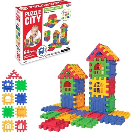 Fen Toys Puzzle City 64 Parça 03702